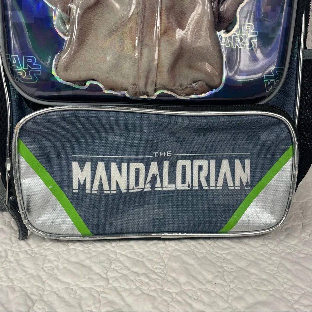 🔥 🔥Disney Star Wars Mandalorian Grogu Baby Yoda Kids Backpack Collectible